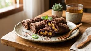 Cara Membuat Dadar Gulung Pisang Coklat yang Lembut dan Tidak Mudah Sobek