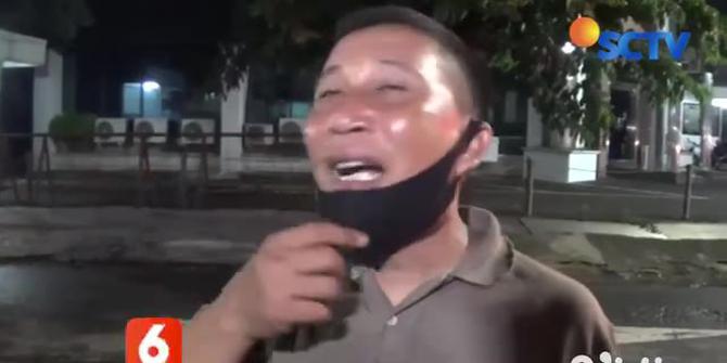 VIDEO: Sopir Diduga Mabuk Tabrak Tiang Traffic Light di Jalan Pucang Surabaya