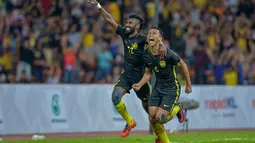 Timnas U-23 Malaysia mengoleksi sepuluh gol selama fase gurp SEA Games 2017.  Malaysia akhirnya menjadi pemuncak klasemen Grup A. (Bola.com/KL 2017)