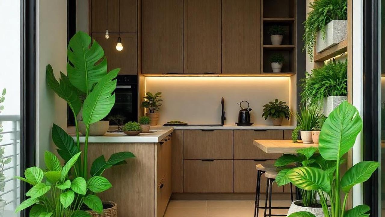 Taman inddor dekat dapur