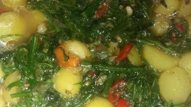 Sayur Kentang Daun Pakis