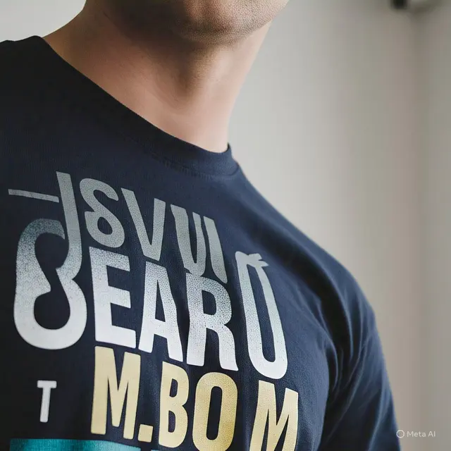 Kaos Lengan Panjang Tipografi Bold