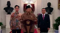 Presiden Prabowo Subianto didampingi Wakil Presiden Gibran Rakabuming Raka akhirnya mengumumkan susunan menteri yang disebut Kabinet Merah Putih periode 2024-2029.