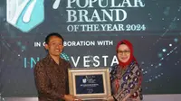 Capaian BRI-MI Raih Penghargaan The Most Popular Brand Of The Year 2024
