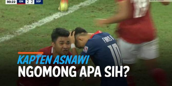 VIDEO: Aksi Kapten Asnawi Curi Perhatian Netizen, Ngomong Apa ke Pemain Singapura?