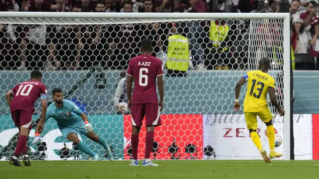 Foto: Aksi Ciamik Kapten Ekuador Enner Valencia saat Bungkam Tuan Rumah Qatar di Laga Pembuka Piala Dunia 2022, Banjir Rekor!