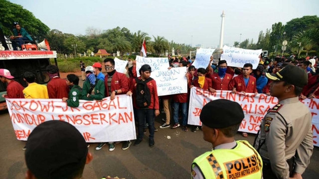 Massa sekarang tak boleh demo lewati pembatas Istana Negara ini