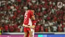 Hingga peluit akhir dibunyikan, skor 1-0 untuk kemenangan Indonesia tidak berubah. (Liputan6.com/Angga Yuniar)