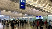 Gerbang keberangkatan Bandara Internasional Hong Kong. (Liputan6.com/Asnida Riani)