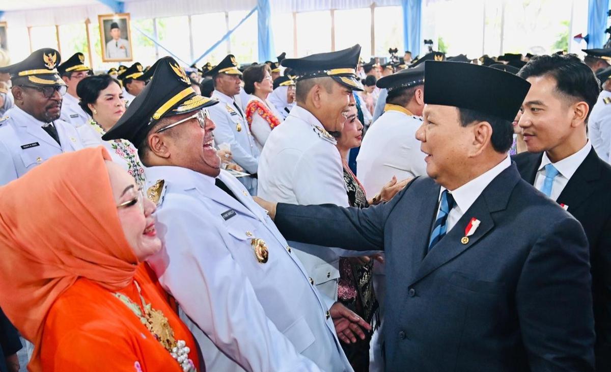 Prabowo lantik kepala daerah di Istana Merdeka