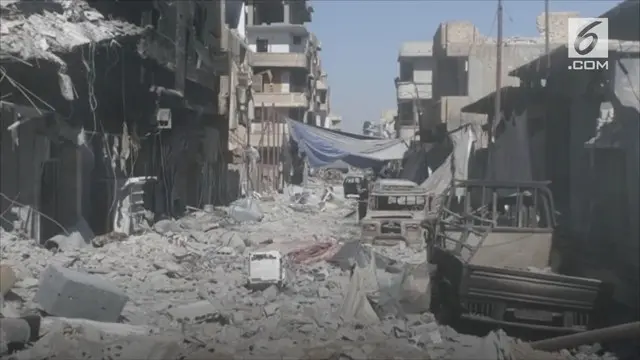 Perang antara pasukan SDF dan ISIS membuat kondisi kota Raqqa hancur. Kota ini menjadi seperti kota mati.
