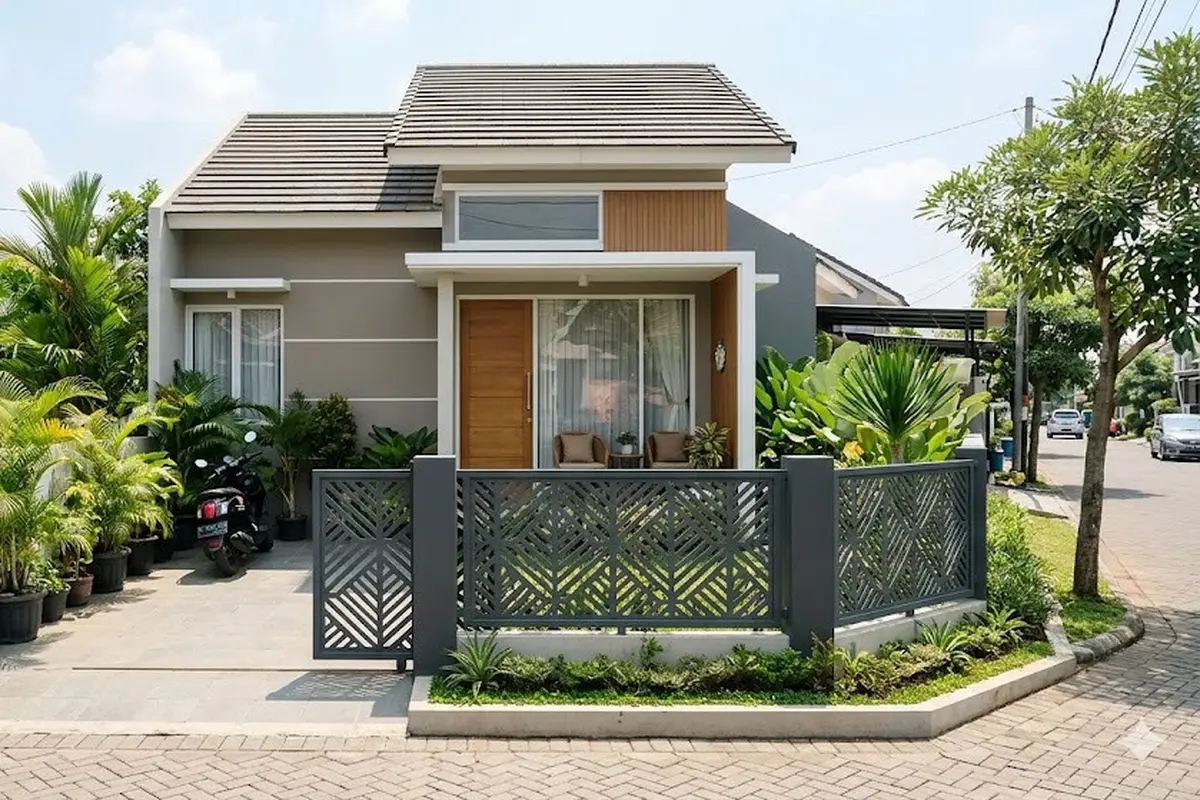 6 Pagar Minimalis yang Tetap Memberi Privasi tanpa Terlihat Tertutup, Inspirasi Fasad Elegan