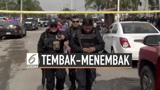 VIDEO: Tembak Menembak di Jalanan Meksiko, 3 Tewas