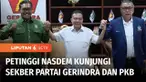 Dinamika politik jelang Pemilu 2024 makin cair, dan menunjukkan tanda-tanda kolaborasi dalam mendukung pasangan capres dan cawapres. Pengurus Partai Nasdem, pada Kamis (26/01) siang bertandang ke kantor Sekretariat Bersama Partai Gerindra dan PKB.