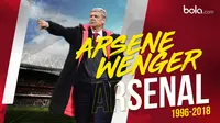Pelatih Arsenal, Arsene Wenger, mengundurkan diri pada akhir musim 2017-2018. (Bola.com/Dody Iryawan)