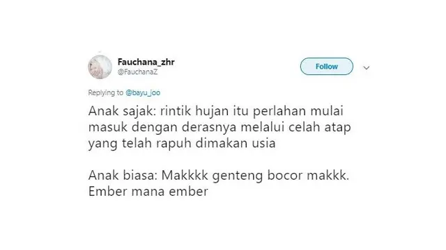 beda anak sajak dan anak biasa