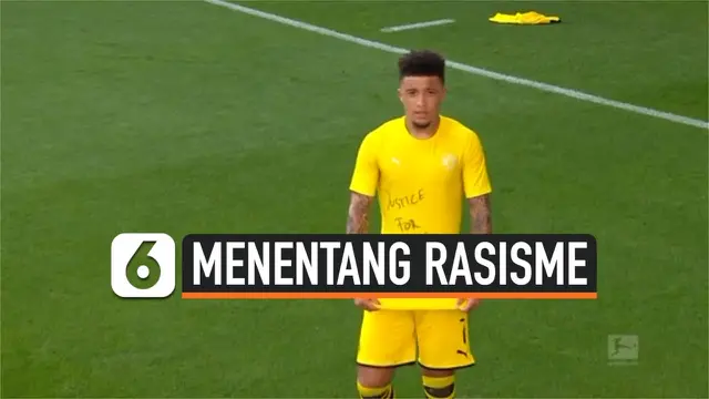 VIDEO: Selebrasi Gol Pertama Jadon Sancho Tunjukkan Protes Menentang Rasisme