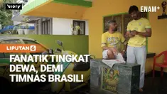 Demam Piala Dunia 2026 kembali terlihat di negara bagian Kerala, India. Seorang penggemar berat tim nasional Brasil bernama Sudheer (45) mengecat rumah dan mobil pribadinya dengan warna khas Brasil.