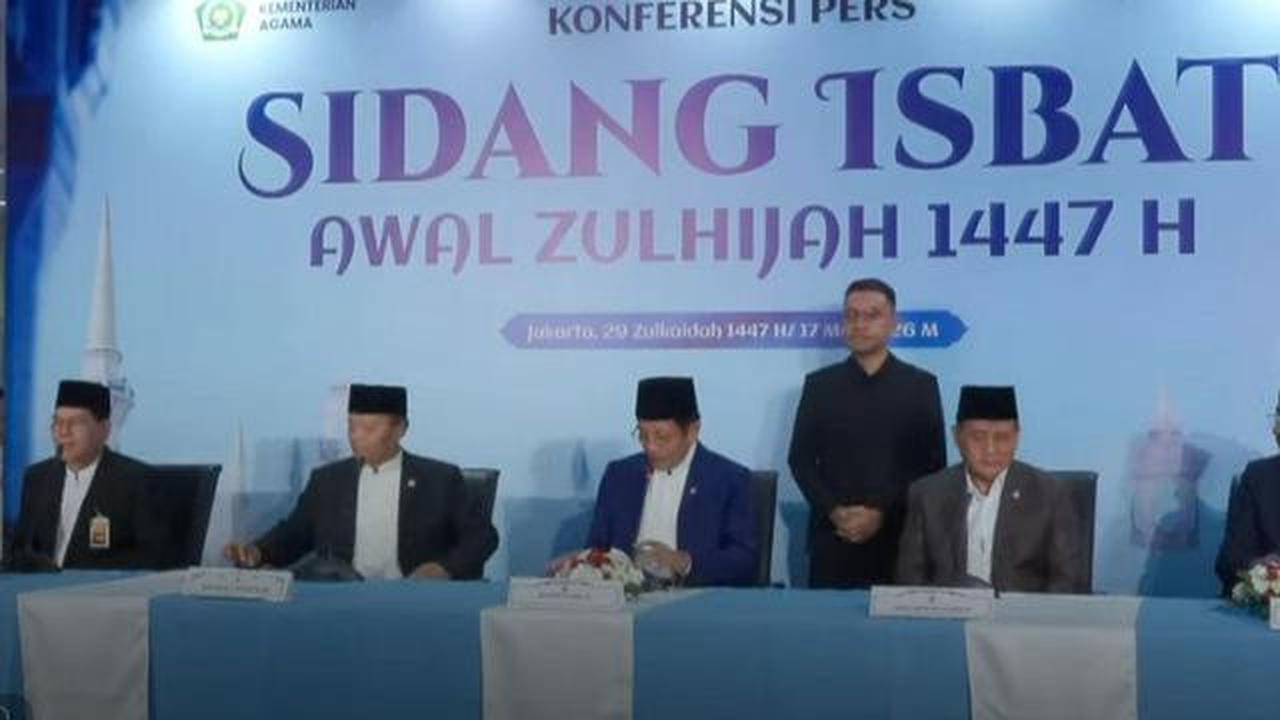 Resmi! Hasil Sidang Isbat, Idul Adha 2026 Jatuh pada Rabu 27 Mei