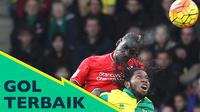 Video 5 gol terbaik Premier League pekan ke-23. Tiga gol Norwich ke gawang Liverpool jadi yang terbaik.