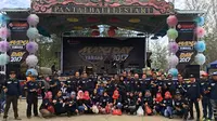 Event gathering komunitas dan pengguna MAXI Yamaha di SUmatera  dipusatkan di Pantai Bali Lestari, Medan, Minggu 7 Mei 2017.