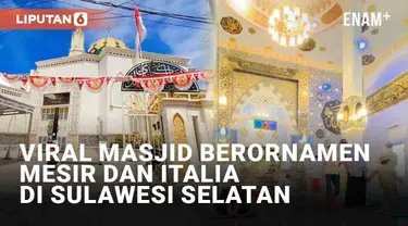 Sebuah masjid berornamen seperti di Mesir dan Italia ada di Indonesia viral di media sosial