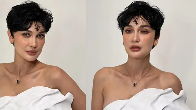 Luna Maya potong rambut pendek. (credit:instagram.com/hairbyranggayusuf)