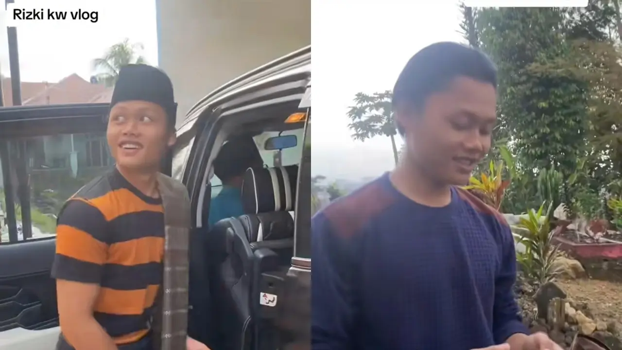 7 Potret Santri Mirip Rizky Febian, Gaya Rambut dan Wajahnya Curi