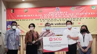 Melanjutkan program #PeduliBersama, SCG menyerahkan donasi senilai lebih dari Rp 600 juta kepada Pemprov DKI Jakarta untuk perang melawan Covid-19 bertempat di Balai Kota, Jakarta, Kamis (5/8/2021). (Ist)