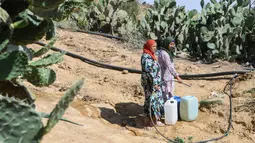 Seperti negara tetangganya, Aljazair, dan sebagian besar wilayah Mediterania, Tunisia mengalami "kondisi kekeringan yang mengkhawatirkan", menurut European Drought Observatory. (FETHI BELAID / AFP)