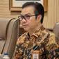 Kepala BKKBN Hasto Wardoyo menyampaikan sosialisasi kerja dari rumah (Work From Home) melalui video conference pada Rabu (18/3/2020) di Kantor BKKBN, Jakarta. (Dok Badan Kependudukan dan Keluarga Berencana Nasional/BKKBN)