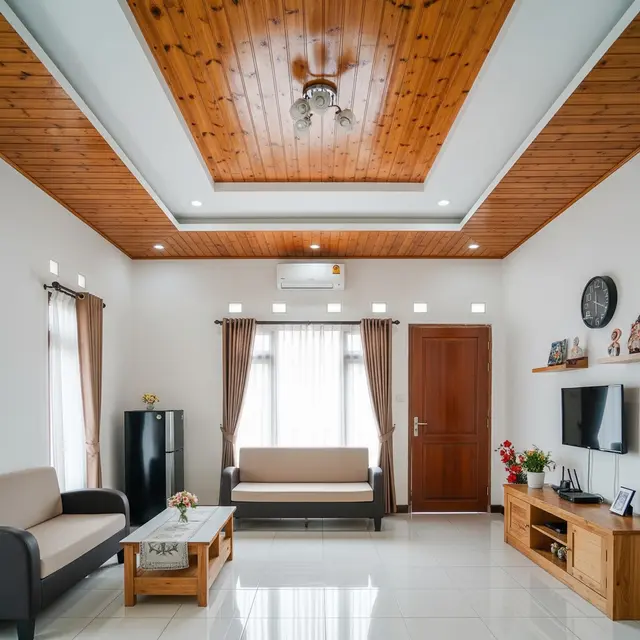 6 Inspirasi Plafon Kayu, Bikin Interior Rumah Makin Hangat dan Elegan