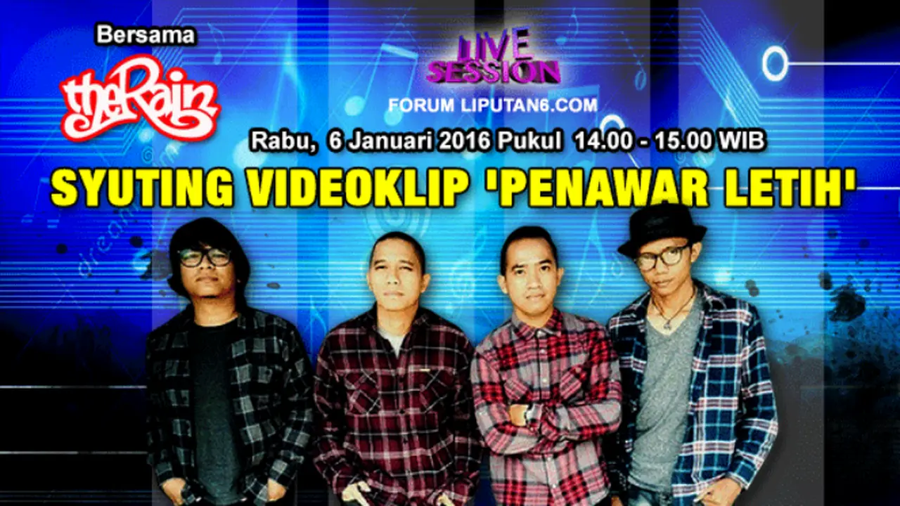 Live Session Syuting Video Klip ‘Penawar Letih’ Bareng The Rain!