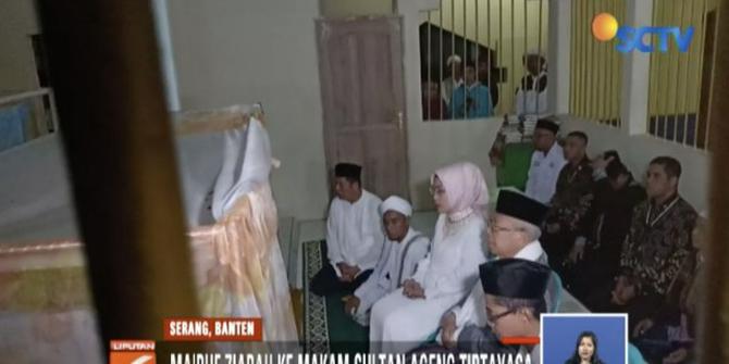 Jelang Debat Cawapres, Ma'ruf Amin Ziarah Makam Sultan Ageng Tirtayasa