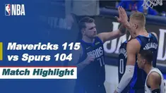 Berita video highlights NBA ada Dallas Mavericks yang berhasil menang atas tamunya San Atonio Spurs dengan skor 115-106.