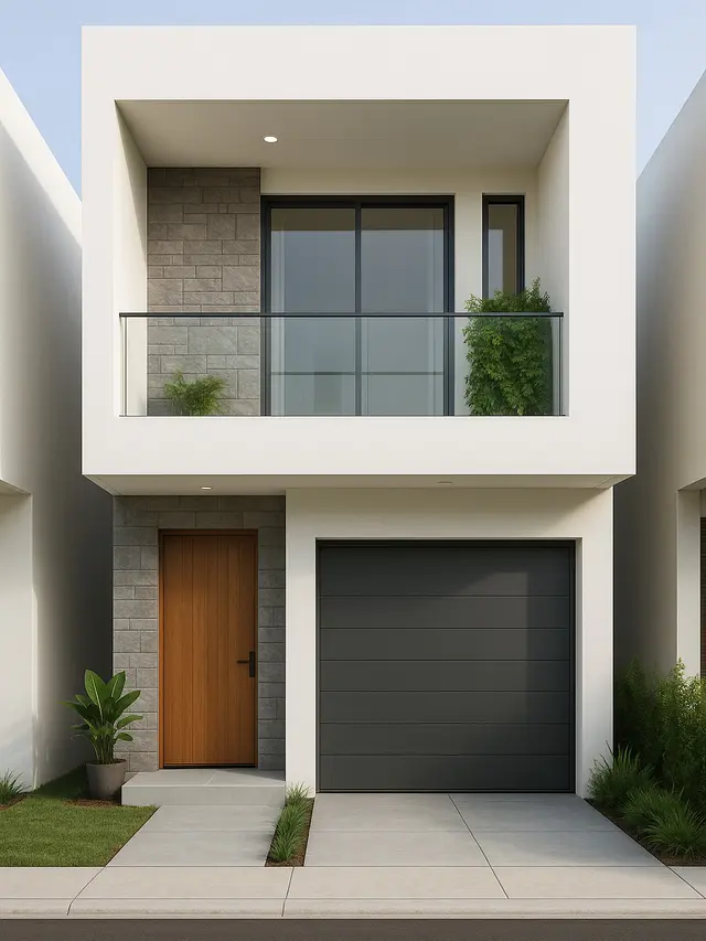 Inspirasi Rumah Minimalis 6x12 2 Lantai Lengkap dengan Garasi dan Balkon (Image by ChatGPT)