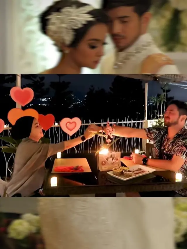 Donny Michael dan Aryani Fitriana Rayakan Hari Jadi Pernikahan Sambil Suap-suapan