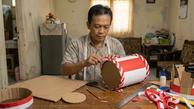 Membuat Topi Karnaval untuk Acara Kemerdekaan