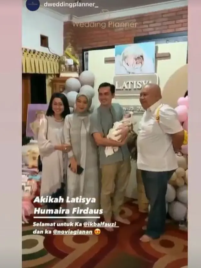 5 Momen Akikah Anak Pertama Ikbal Fauzi, Dihadiri Artis Ikatan Cinta