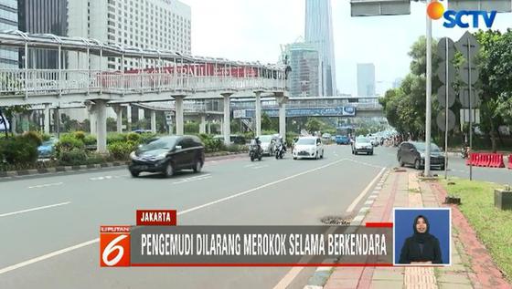 Berani Merokok Saat Berkendara, Bakal Kena Denda Rp 750 Ribu