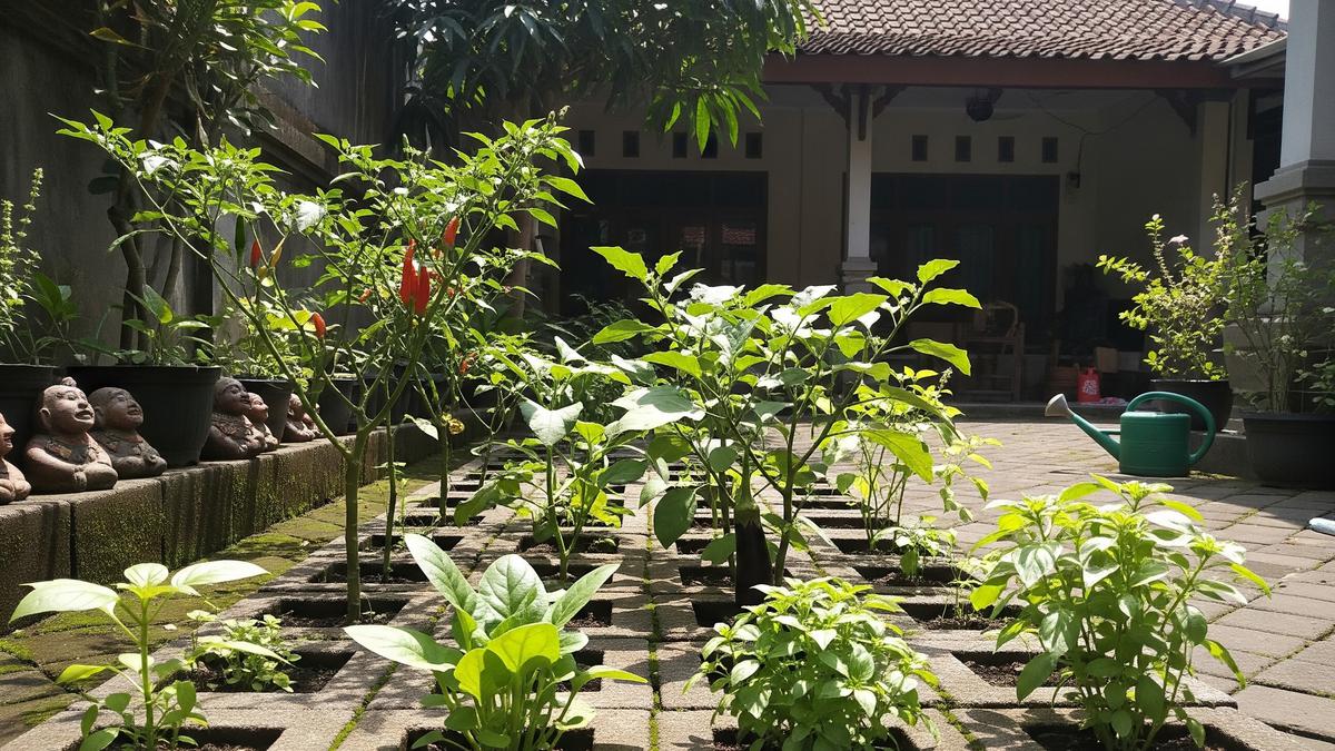 6 Cara Menanam Sayuran di Paving Block, Ide Kreatif Maksimalkan Halaman