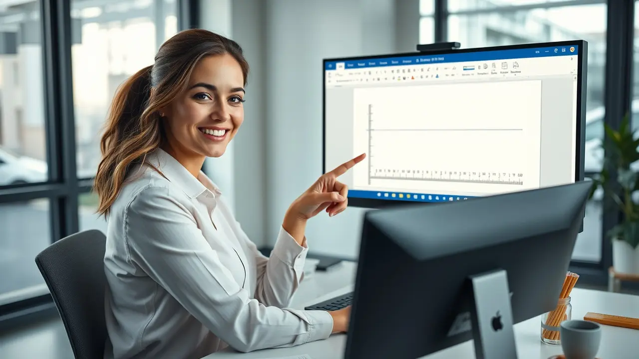 cara menampilkan penggaris di word