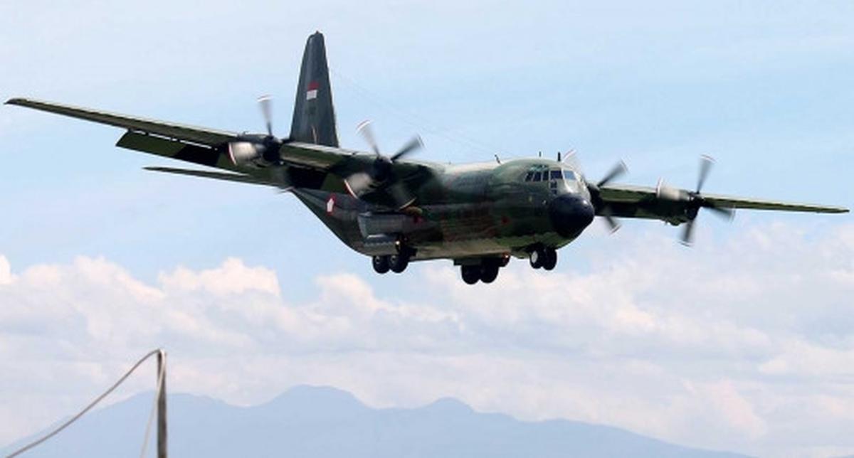 Ini Hercules A-1310 yang jatuh di Medan saat masih eksis