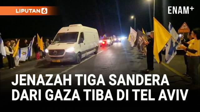 Tiga jenazah sandera asal Israel yang dikembalikan dari Gaza tiba di Tel Aviv untuk pemeriksaan forensik, di tengah gencatan senjata yang masih berlangsung.