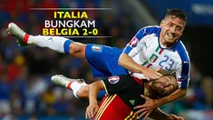 talia berhasil menaklukkan Belgia dengan skor 2-0 di laga penyisihan Grup E Piala Eropa 2016. 