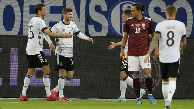 Foto Piala Eropa: Neuer Ukir Caps ke-100, Jerman Pesta Gol ke Gawang Latvia dalam Laga Uji Coba Terakhir Jelang Euro 2020