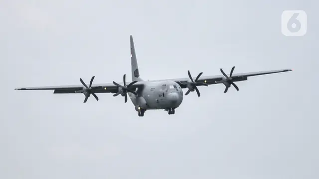 Pesawat Super Hercules C-130J Pertama Tiba di Indonesia
