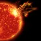 Ilustrasi Badai Matahari (NASA's Goddard Space Flight Center/Genna Duberstein)