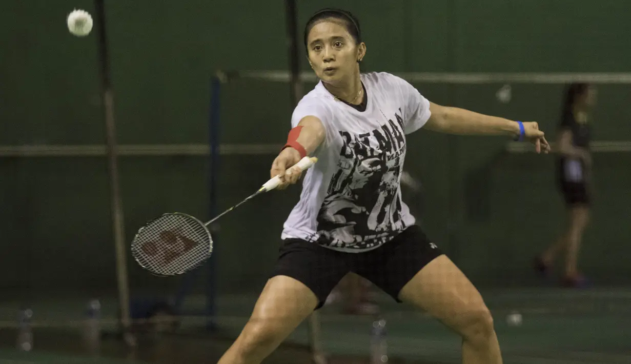 Pebulutangkis ganda putri Indonesia, Anggia Shitta Awanda, terus meningkatkan kemampuan jelang kualifikasi Piala Uber 2016. (Bola.com/Vitalis Yogi Trisna)