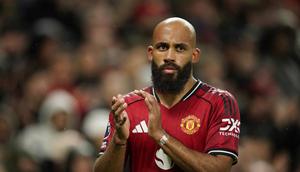 Bryan Mbeumo usai laga Manchester United vs Chelsea pekan kelima Premier League 2025/2026 di Old Trafford, Sabtu (20/09/2025). (AP Photo/Dave Thompnson)